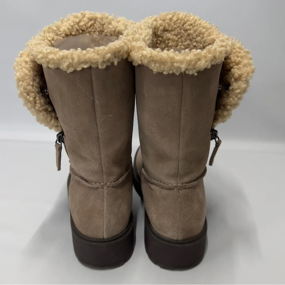 CLARKS Sherpa lined Suede Winter Outdoor Boot